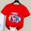 K-POP Demon Hunter Girl Group Unisex Cotton T-Shirt - Kids' Summer Short Sleeve Round Neck Top