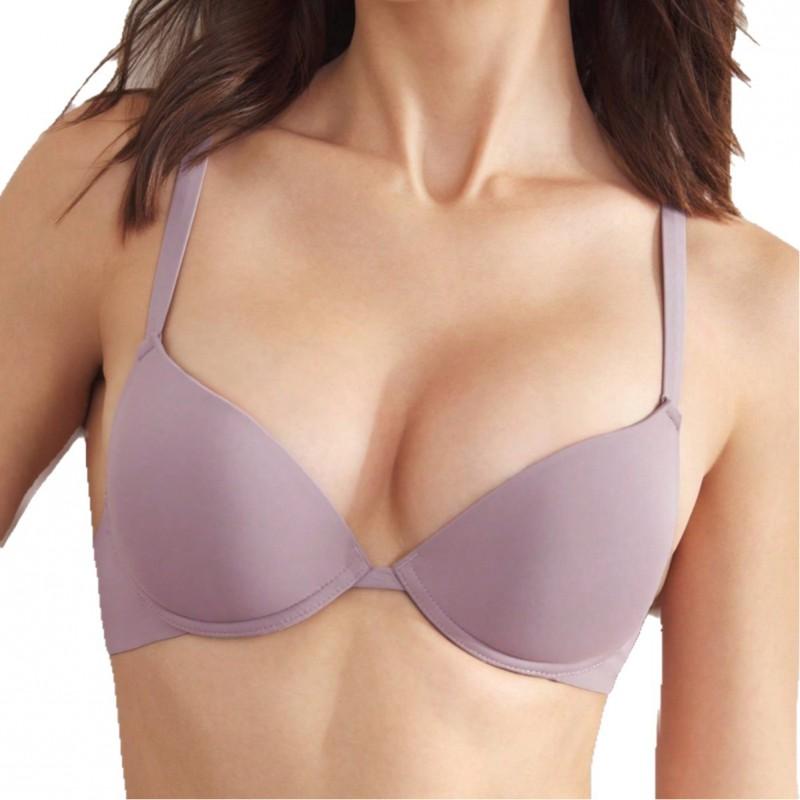 Womens Underwire Bra Push Up Adjustable Strap T-Shirt Daily Wear