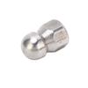 5000PSI High Pressure Washer Nozzle Pipe Dredging Cleaning Nozzle Stainless Steel Jetter Nozzle Ball Head Front 1 Rear 3 Holes G3/8in