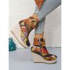 Bottes Courtes Fashion Plateformes Épaisses Automne pour Femmes, Fermeture Éclair Latérale, Boucle de Ceinture, Style Compensé Daim, Disponibles En Grandes Tailles.