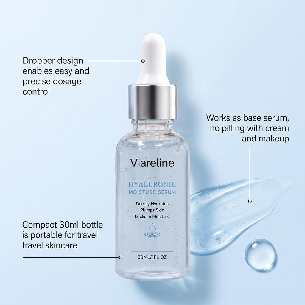 Hyaluronic Acid Hydrating Serum Deep Moisturizing Improve Dry Skin Boost Elasticity Gentle Facial Skin Care Daily Beauty Gift