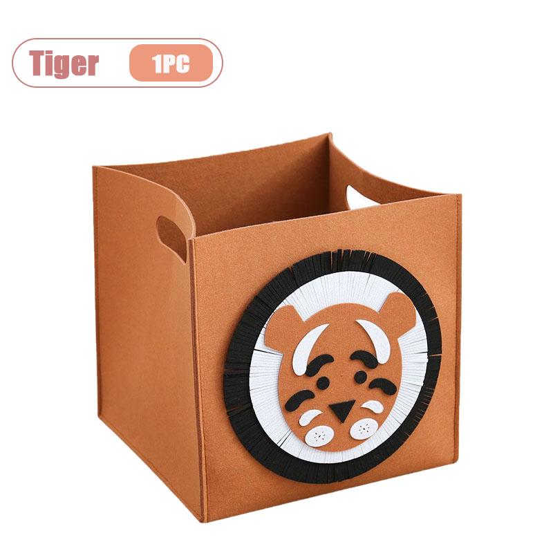 Square Design Storage Bin Pet Toy Snack Organizer Bathroom Laundry Felt Basket Multi Purpose Household Container Organization