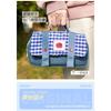 Cute Apple Design Denim Canvas Large Capacity Pencil Case For Student Stationery