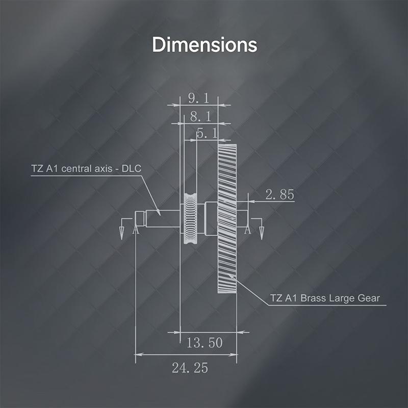 Metal Gear Hardened Steel All-Metal RNC Nano-Coated Wear Resistant for DIY Mechanical Modification Projects