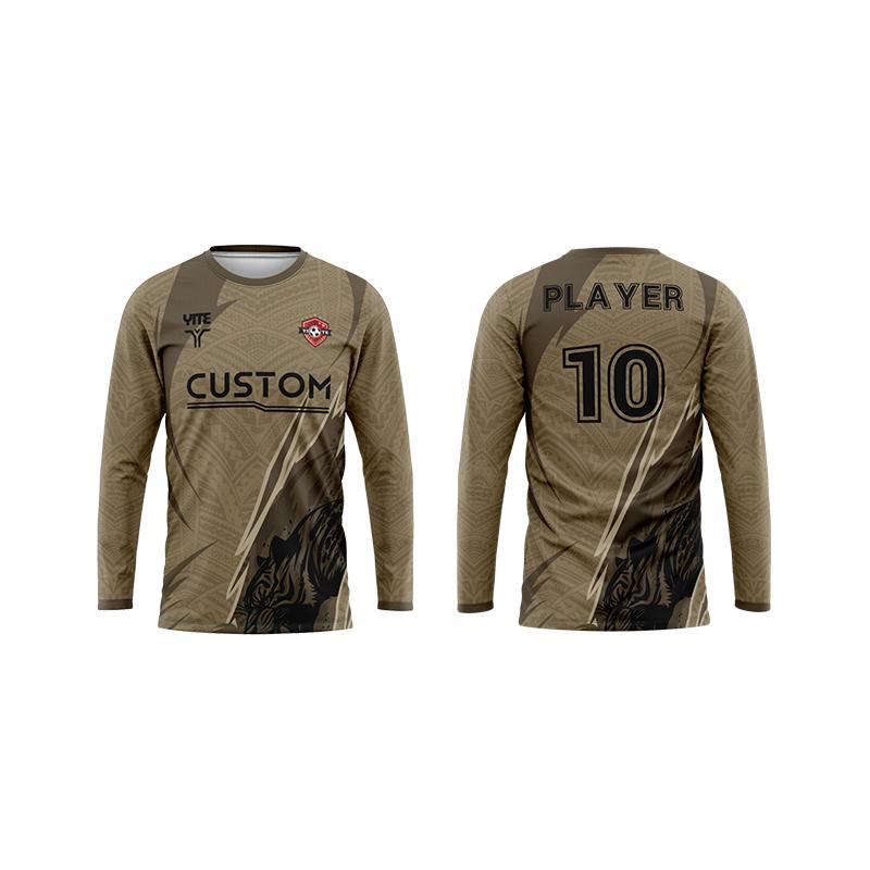 Custom Heat-Transfer Printing Football Wear Soccer Shirts Soccer Uniforms Football Jersey Xs коричневый