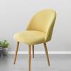 1/2/4/6Pcs Solid Color Stretch Low Back Duckbill Dining Chair Covers Stretch Dining Seat Cover for Kitchen Hotel Office Navidad