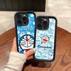 Cartoon Doraemon Silicone Soft Phone Case For IPhone 17 16 14 13 12 11 15 Pro Max Plus Air Cover