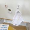 Ins Style, Polar Bear Style Hanging Hand Towel, Children's Bathroom Teddy Bear Cartoon Cute Absorbent Quick-drying Hand Towel