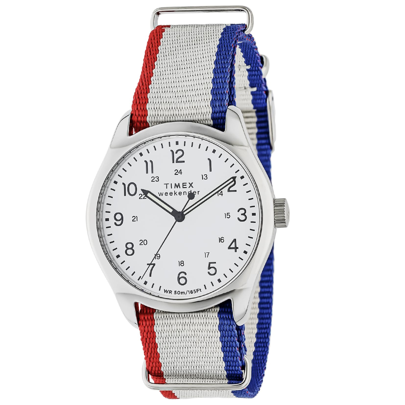 Weekender Watch Quartz 5 ATM Water Resistant Mineral Glass White Dial TW2Y15500 [TIMEX] Men s [Authentic] белый