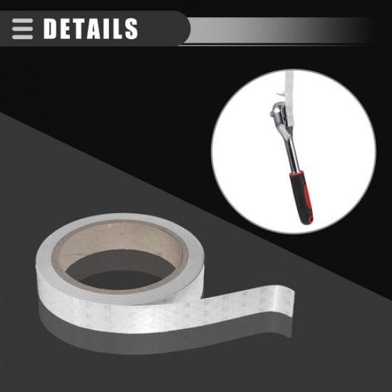 Universal Reflective Tape 2cmx8m Durable Weather Resistant PVC Silver Tone