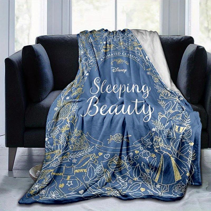 1pc, Disney's Sleeping Beauty Animated Classics Home Decor Blanket, Flannel Throw for Bedroom, Living Room, Travel, Camping