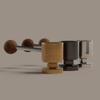 Black Walnut Vintage Door Lock Creative Design Modern Door Knob Security Door Bar  Bedroom Use