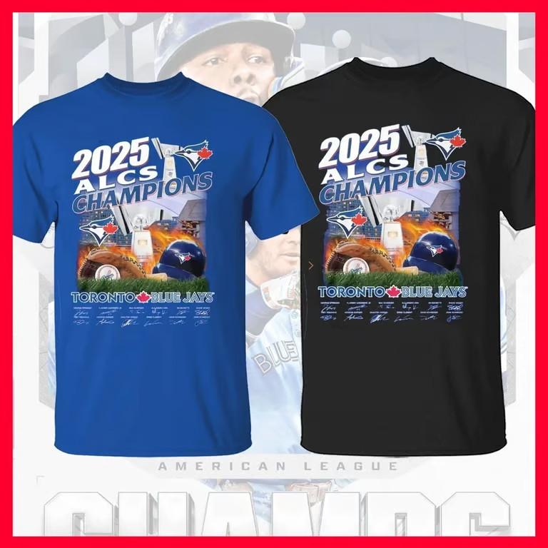 SALE 30% - Blue Jays ALCS Champions 2025 Unisex T shirt All Size Unisex T-Shirt XL