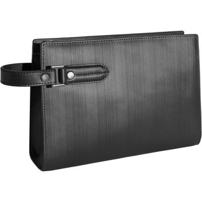 Cowhide Leather Second Vinyl Wide Clutch Formal Black Men's Bag, Leather, Opening, Smart, Compact, Bag, Business, Occasions, Handbag,