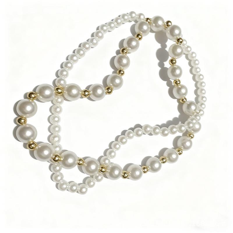 Cute cat and dog pet pearl collar decorations, adorable cat pearl necklace, cat doll necklace accessories