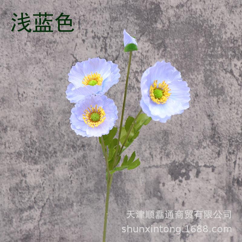 Artificial Flower Poppy Silk Flower Decoration For Floral Arrangements