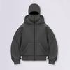 Winter Warm Hoodie Coat Unisex Double Hooded Solid Color Casual Jacket Loose Fit Thick Warm Sweatshirt Coat