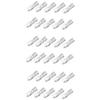 30Pcs T5 17 86 206 286 Halogen Bulb Car Trument Panel Lamp Auto Wedge Dashboard Lamp 1.2W 12V Light Source Warm White