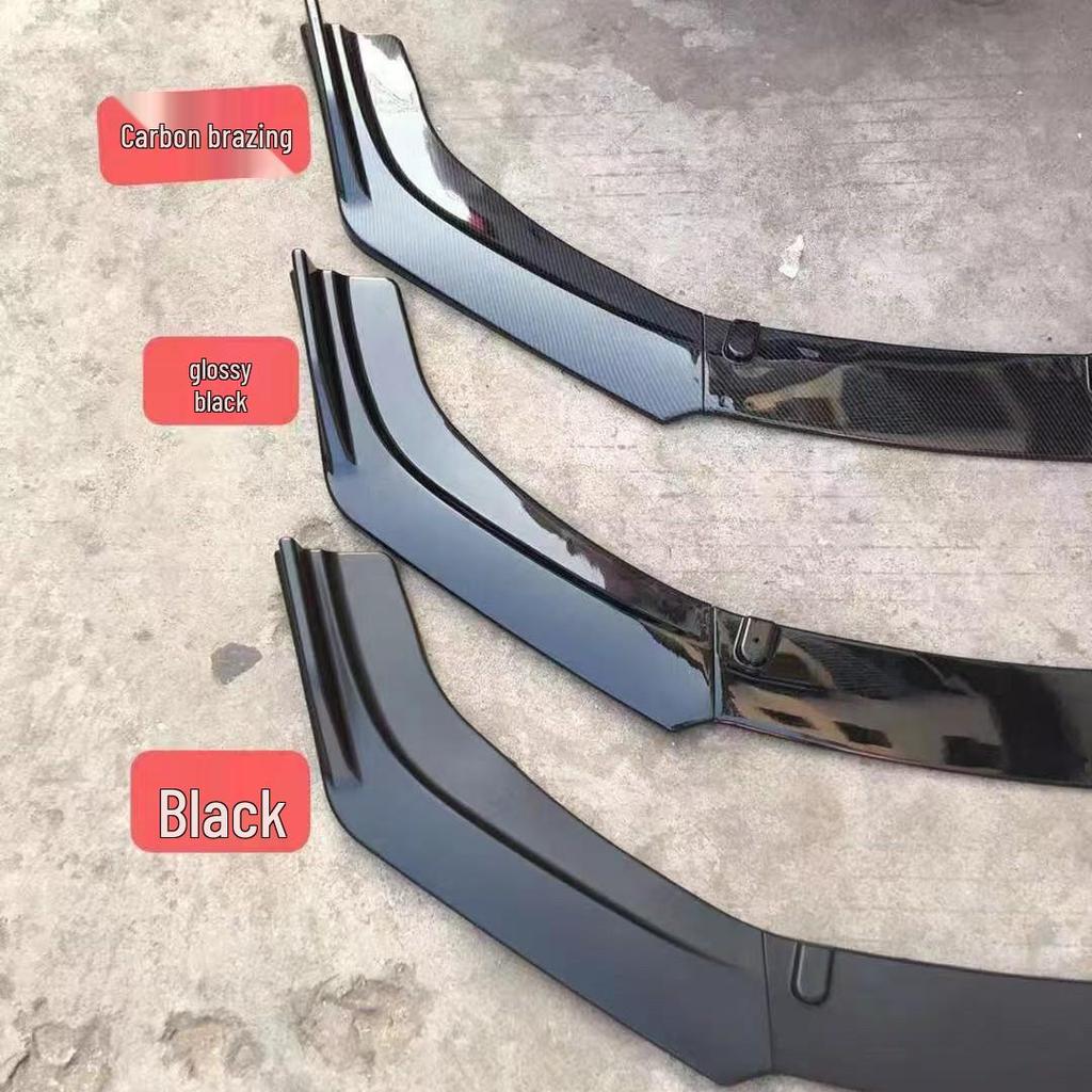 2021 Civic Hatchback Front Lip: Three-Section Bumper Kit for Tenth Gen