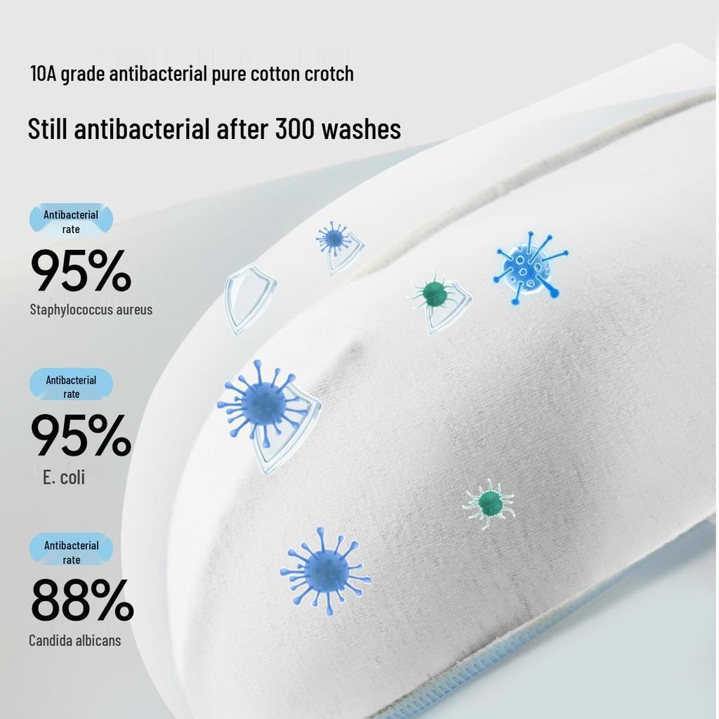 Men's Breathable Ice Silk Boxer Briefs: Lightweight, Antibacterial, Seamless, Plus-Size Underwear for Summer