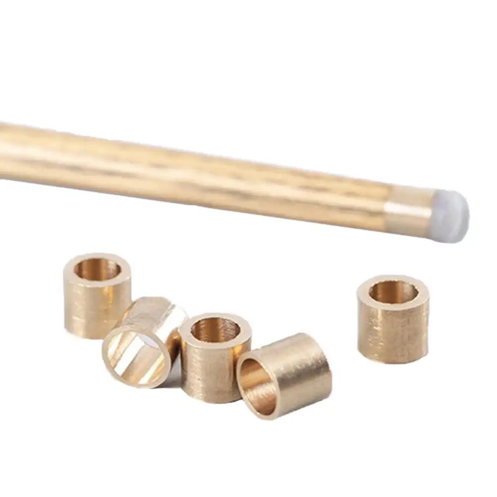 9/10MM 2Stk Snooker Queue Stock Kappen Pool Billard Spitze Reifen Kupfer Ersetzen Billard Kopf Spitzen Reifen Reparatur Kleines Loch