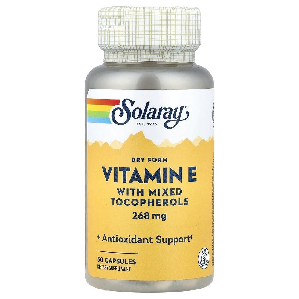 Solaray Vitamin E Dry 268mg Capsules 50 Tablets 1 Pcs