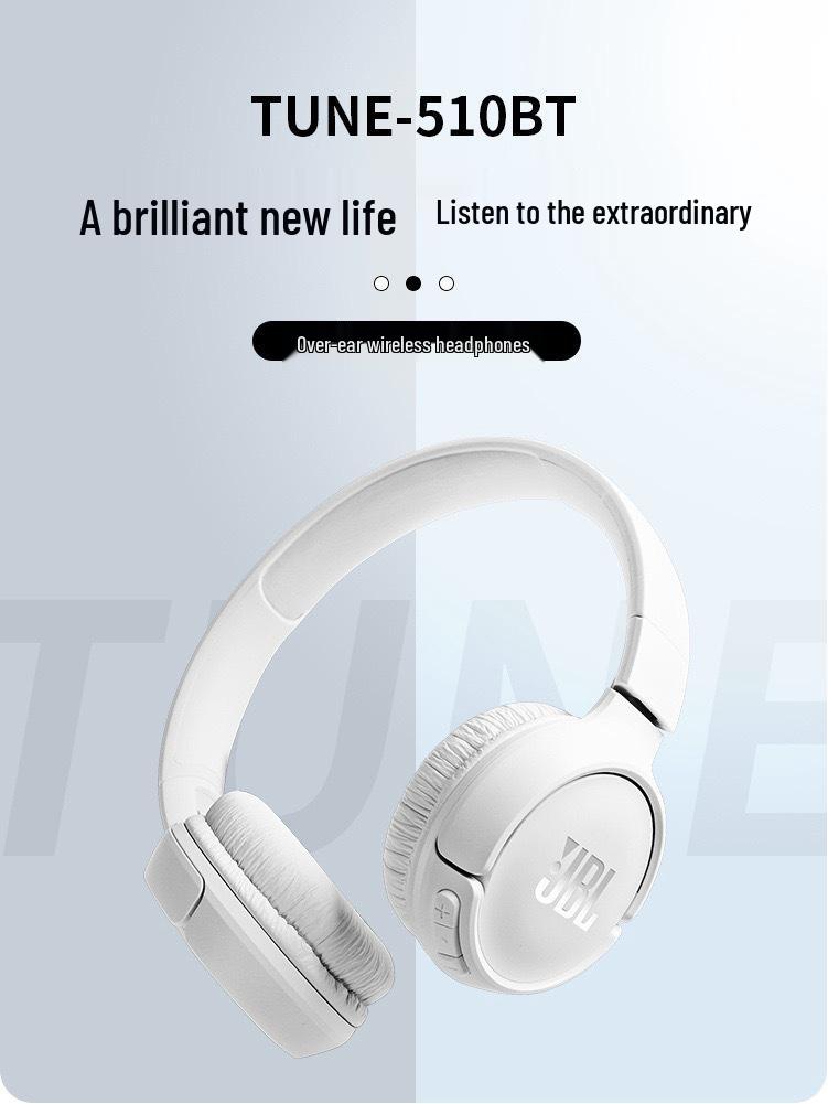 JBL510BT Over-ear Wireless Bluetooth Headphones with Multifunctionality and Logo