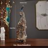 Décor Paon en Résine TLAKEHO