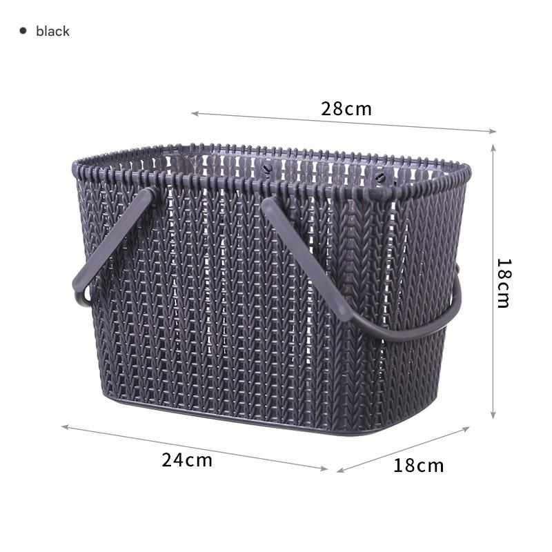 Bathroom storage basket, portable bath basket, multi-functional household storage basket, draining bath basket, bath storage basket
