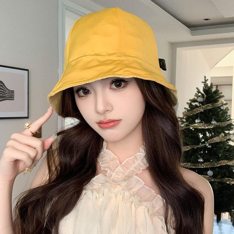 Bucket Hat Women Spring Summer Hats For Women Foldable Cloth Sun Hat Outdoor Sunshade Sunhat