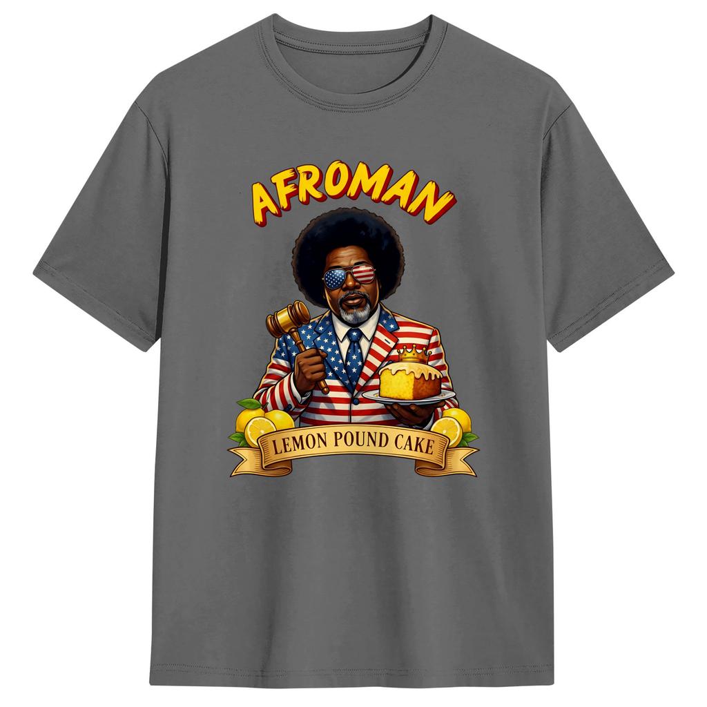 Afroman Lemon Pound Cake T Shirt for Men 100 Cotton Funny TShirts O Neck  Tees Short Sleeve Tops Plus Size