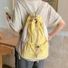 Simple Nylon Shoulder Bags Leisure Student Schoolbag Casual Drawstring Backpack  Unisex