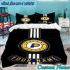 Custom Name 3PCS basketball Pacers Neon Art Bedding Set,Including  Duvet Cover And 2pcs Pillowcases Perfect for Bedroom,Dormitory,Fan Christmas gift