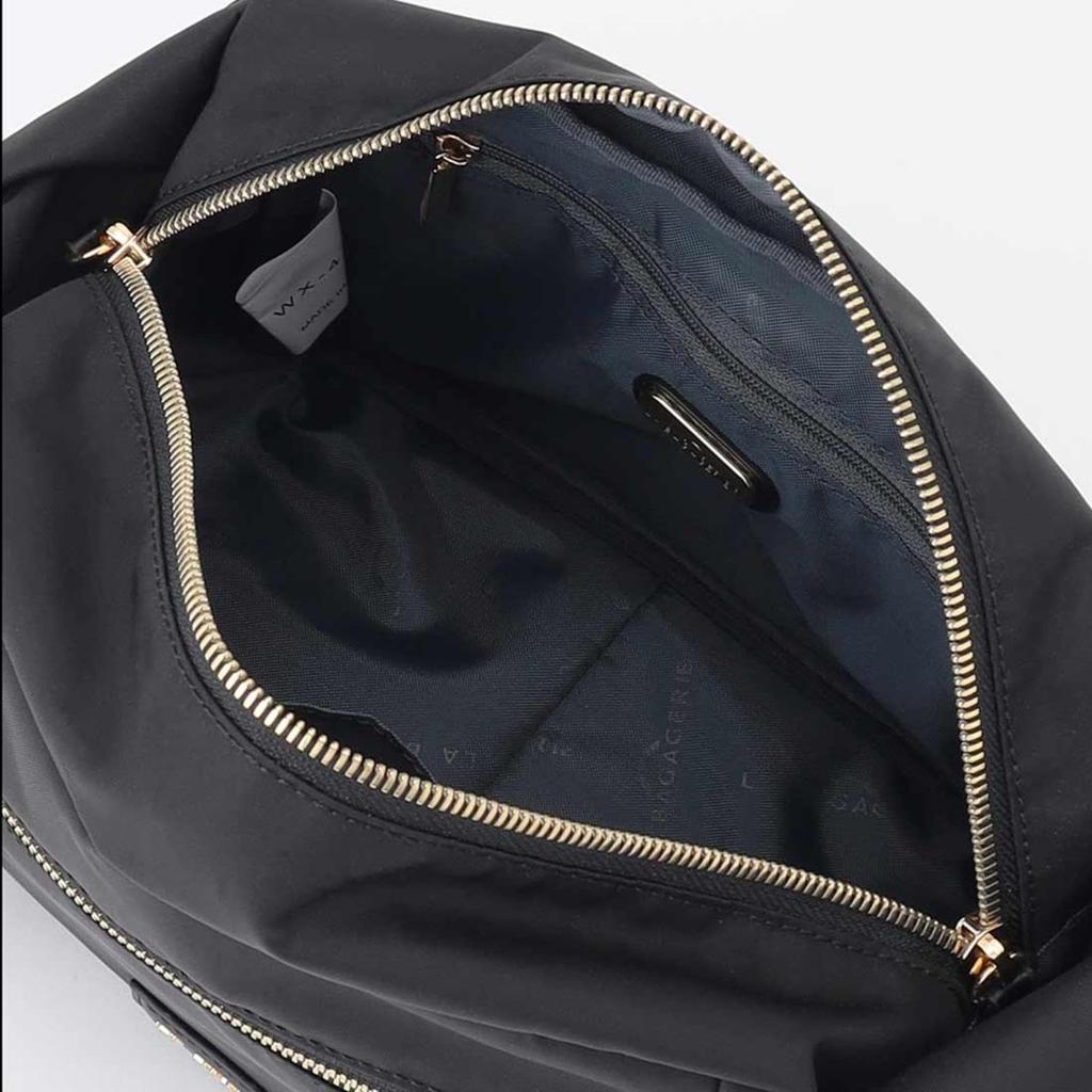 Labagagery Metal Buckle Box Shoulder Bag, SS Size, B008501, Black (10)