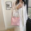 Tote Bag Embroidery Shoulder Bag Handbag Nylon Bucket Bag Portable Letter Underarm Bag  Travel