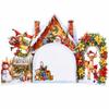 3D Cartoon Christmas Greeting Cards Multicolor 3D Christmas Card  Christmas Season