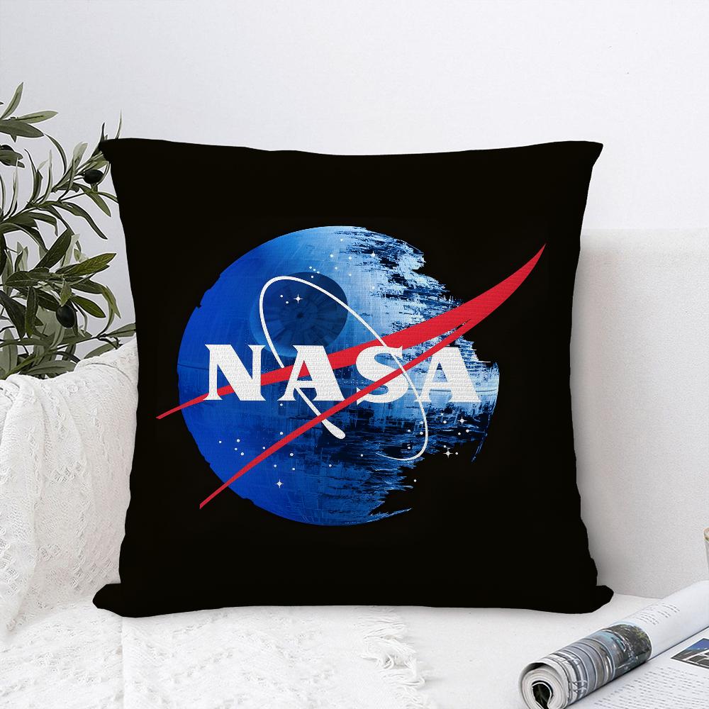 N-NASA S-space Pillow Case Plush Fabric Soft Pillowcase Double Sided Print Sofa Cushion Cover Throw Pillow Cover