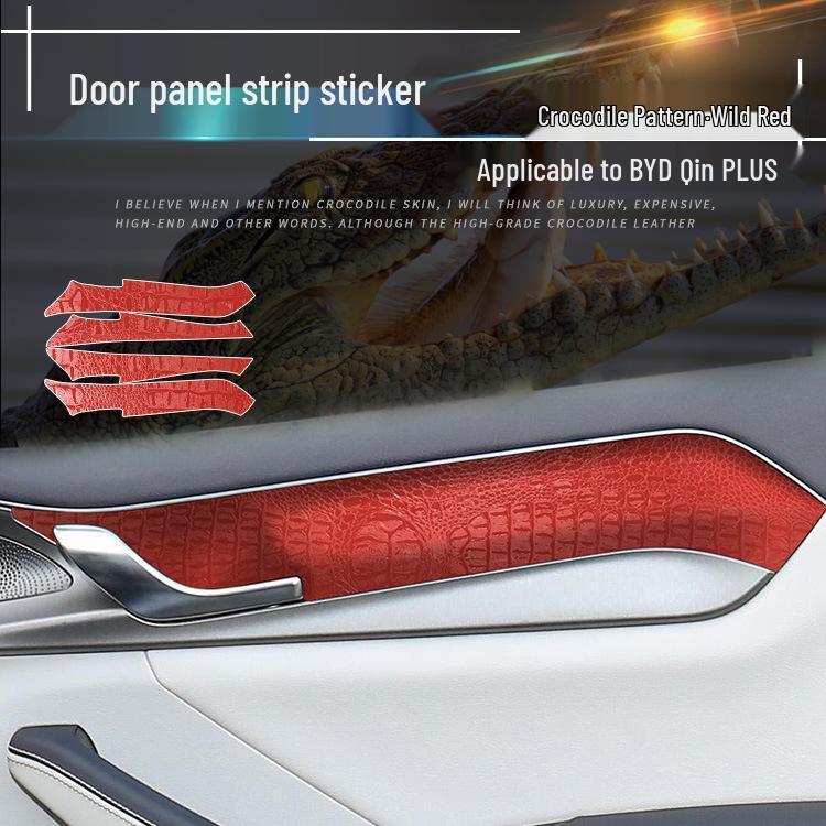 Krokodiltexturfolie für BYD Qin PLUS Armaturenbrett Innenraummodifikation