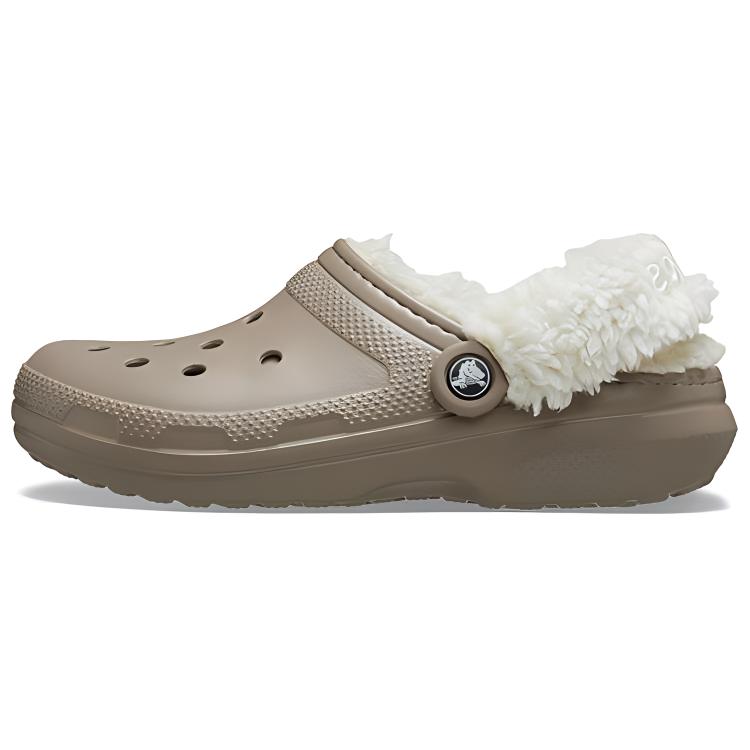 

Crocs Модные клоги с круглым носком, унисекс, обувь, серый, коричневый, 211396-195 45-46