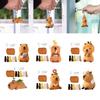 Capybara Stuffed Toy Cartoon Interactive Toy DIY Wool Felt Material Felting Craft Project for Children Beginners Adults Gifts
