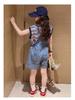 Girls' Trendy Summer Denim Overalls - Korean Style Thin Casual Shorts
