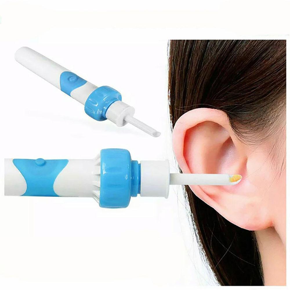 2Sets Safety Electric Ear Cleaner Wax Remover Painless Cleaning Tool W/o Battery