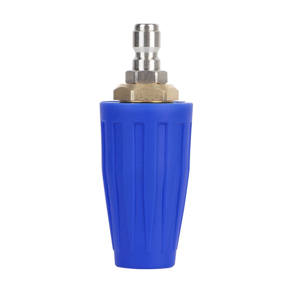 

4000PSI High Pressure Washer Nozzles 1/4 Adapter Quick Connect Rotating Turbo Nozzle Car Washer Watering Gun Cleaner Tools синий