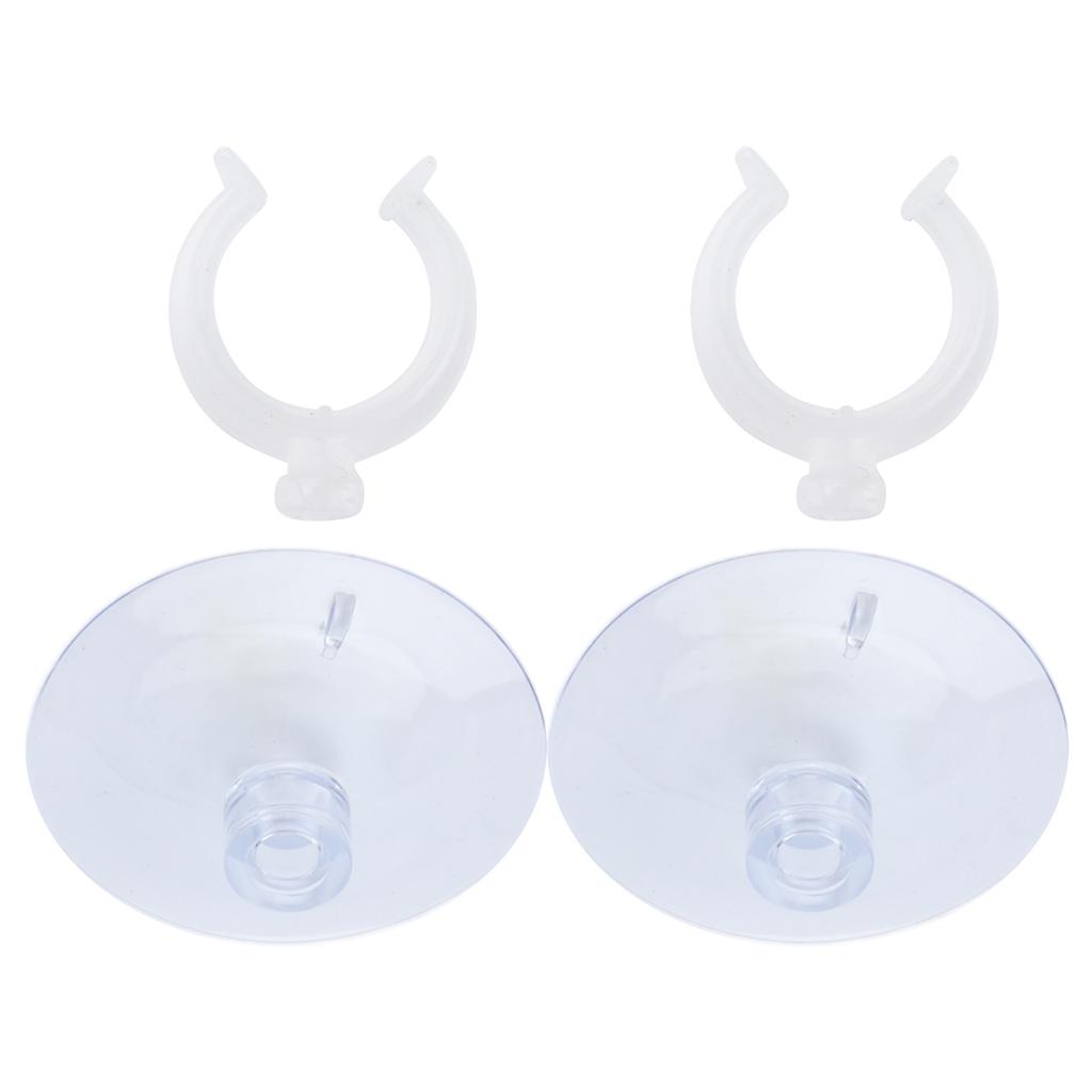 Fish Tank Airline Tubing Suction Cup Powerful Aquarium Fixed Suction Cup with Clips22-25mm