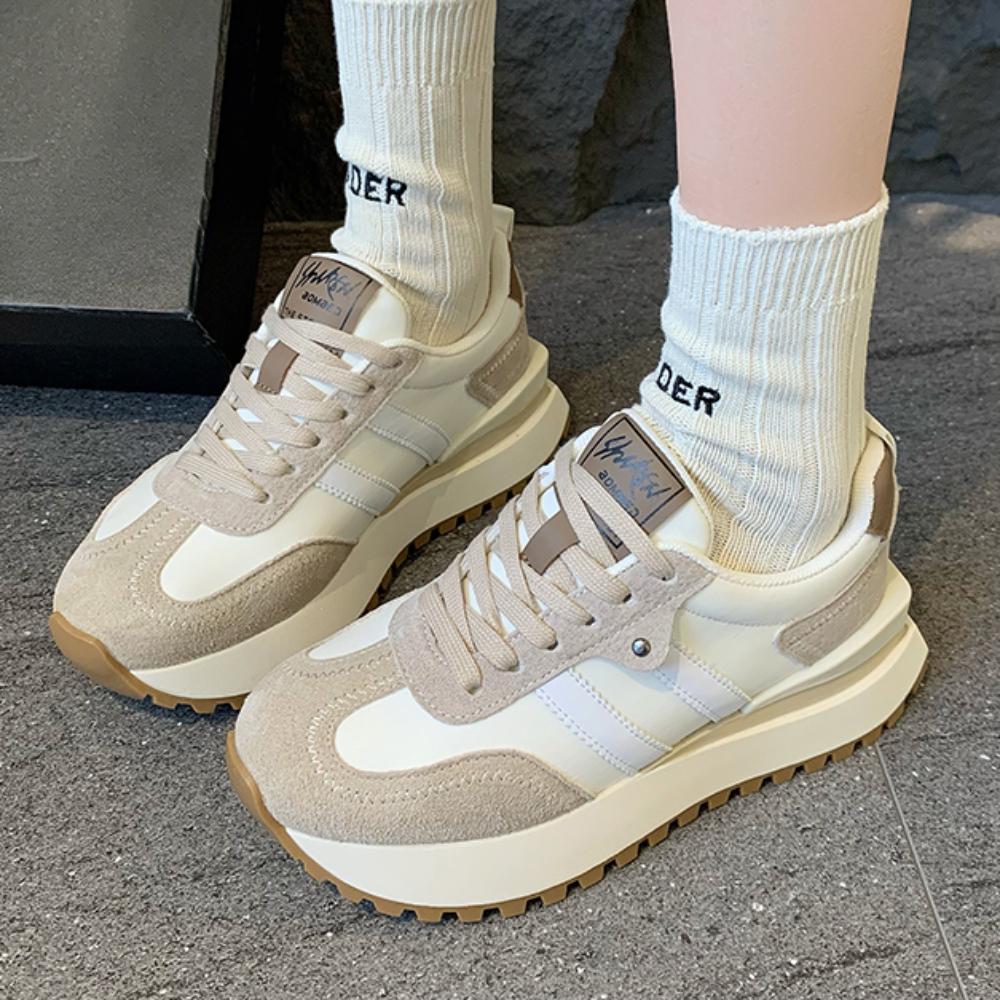 Pantofi casual pentru femei Pantofi de vară Pantofi sport cu șireturi, respirabili, pentru femei, cu platformă, pantofi de designer de lux