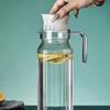 with Lid Stripe Pitcher Anti-fall Water Bottle Ice Tea Pot Water Jug  Beverage