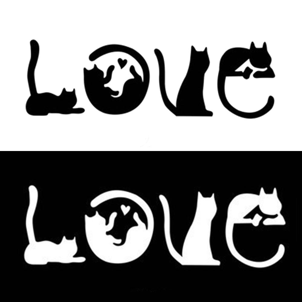 Kitty Paw Cute Pet Animal Meow Car Window Bumper Love Cat Sticker Vinyl Decal