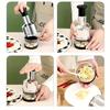 Manual Pressed Onion Chopper Stainless Steel Vegetable Slicer Garlic Presser  Ingredients Mixer