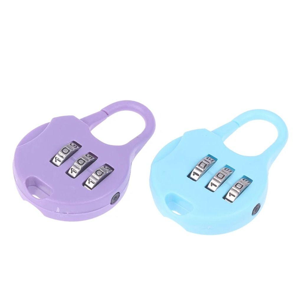 Backpack Padlock Padlock Plastic Digit Locks Anti-theft Password Combination Lock  Business Trip