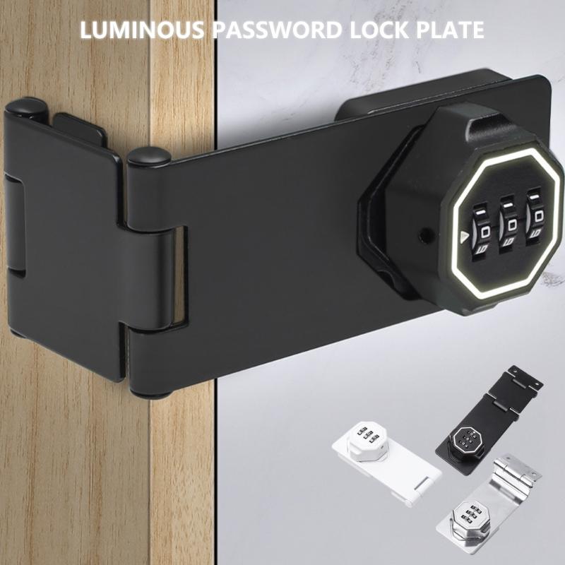 Keyless Cabinet Lock Cabinet Combination Lock Twist Knob Hasp Lock for Kitchen Drawers, Cabinets, Cupboard Enduring